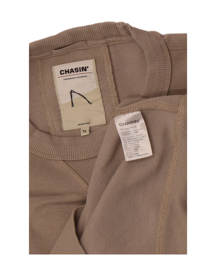 Chasin Mens Sweatshirt Jumper XL Grey Cotton
