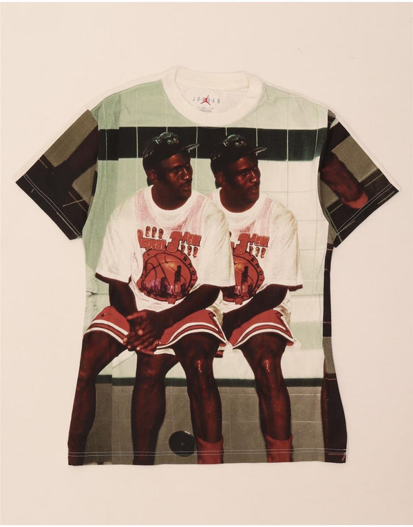 Jordan Mens Michael Jordan Graphic T-Shirt Top Small White