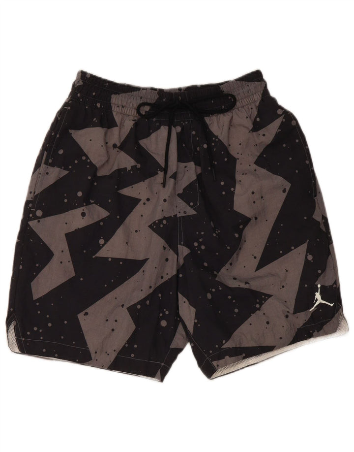 Pantaloncini sportivi da uomo Jordan piccoli nylon geometrico grigio
