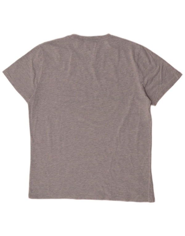 Superdry Mens Graphic T-Shirt Top 2XL Grey Cotton