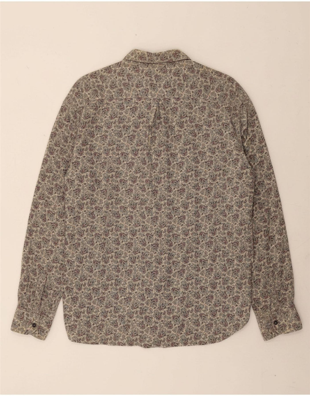 MAC FASHION Mens Shirt Large Blue Paisley