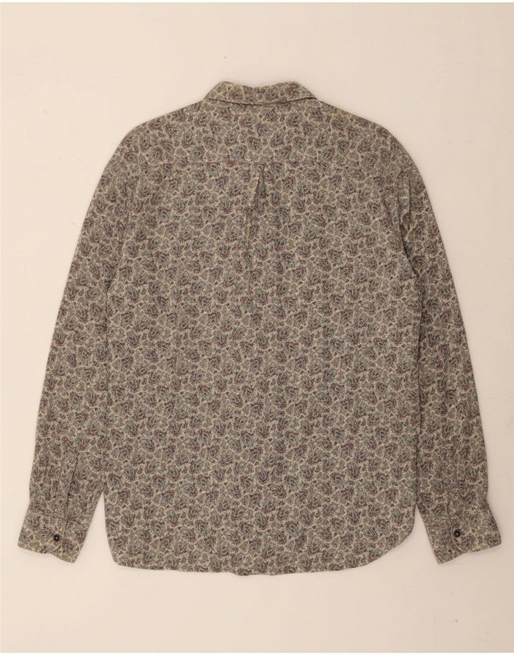 MAC FASHION Mens Shirt Large Blue Paisley
