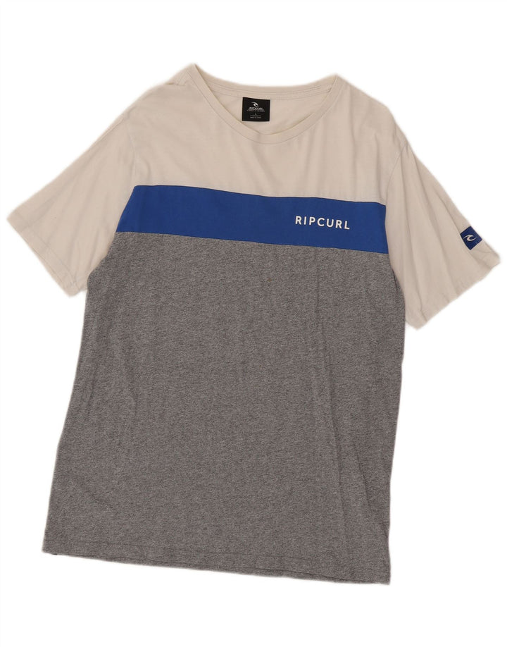 Rip Curl Mens Standard Fit T-Shirt Top Large Multicoloured Colourblock