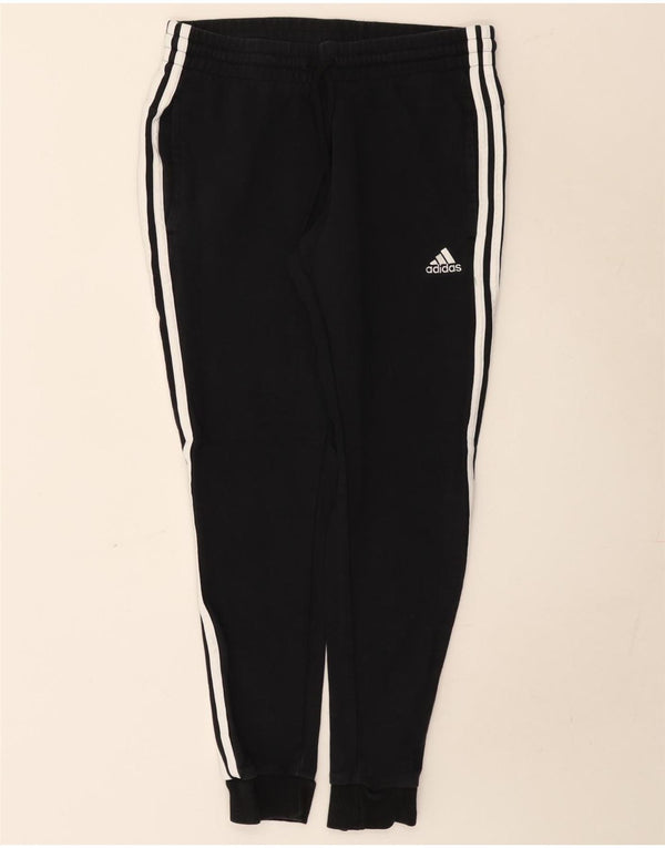Adidas Womens Tracksuit Trousers Joggers UK 12/14 Medium Black Cotton