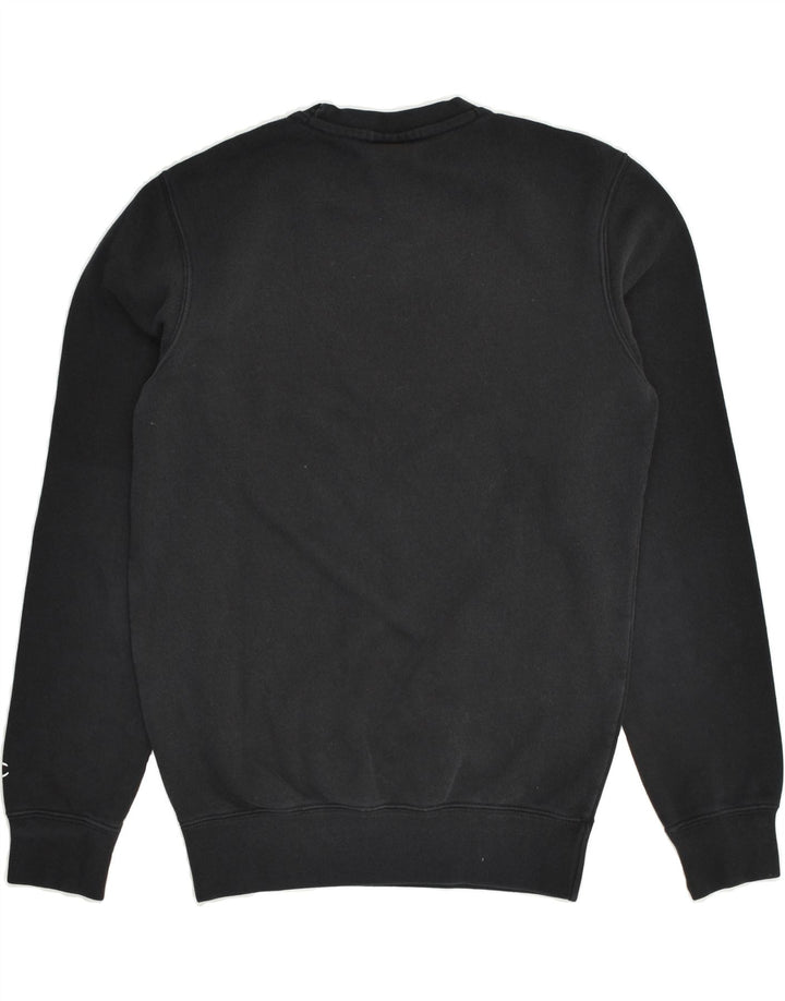CHAMPION Womens Graphic Sweatshirt Jumper UK 6 XS Black Cotton | Vintage Champion | Thrift | Second-Hand Champion | Used Clothing | Messina Hembry 
