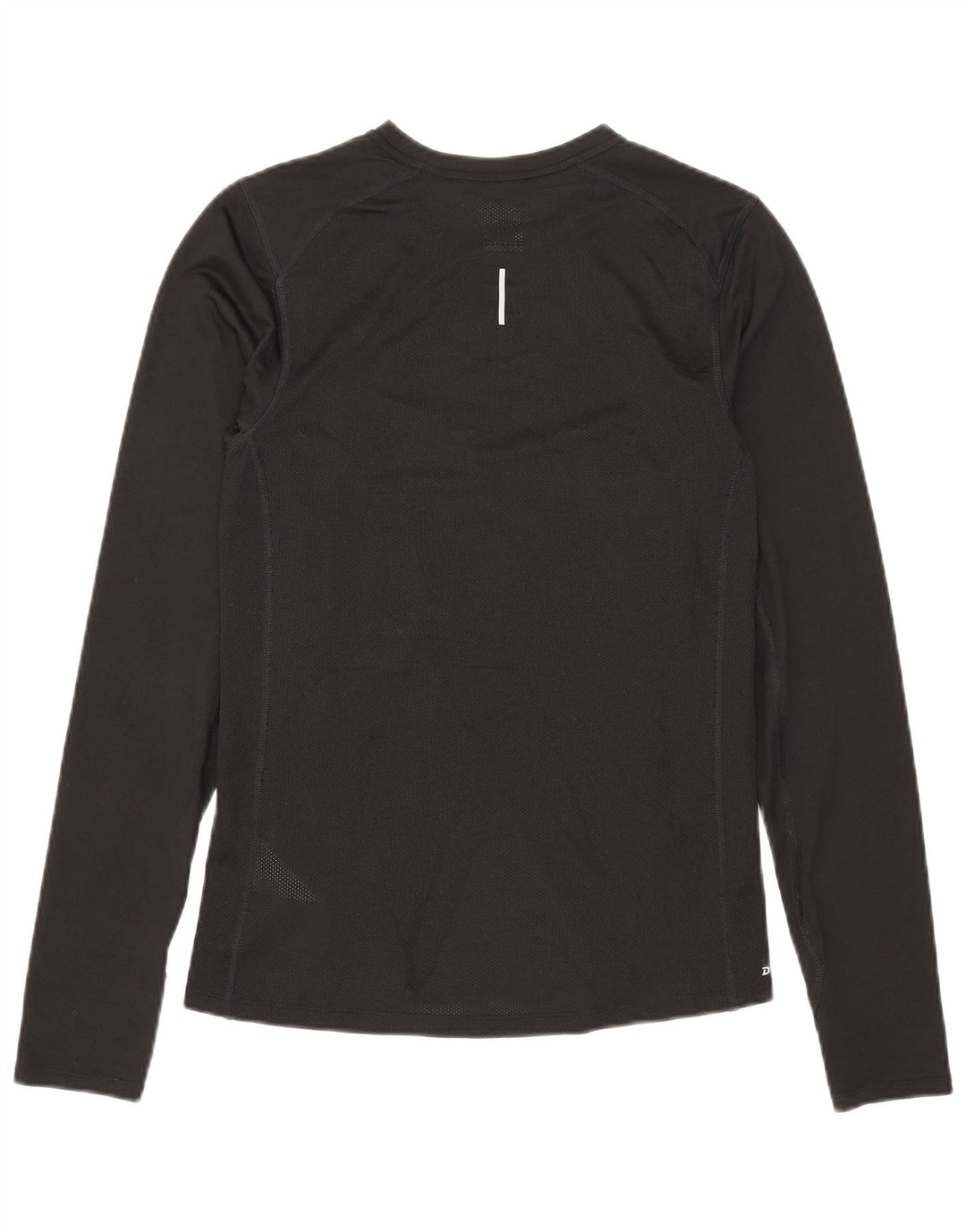 Nike Mens Dri Fit Top Long Sleeve Small Black Polyester