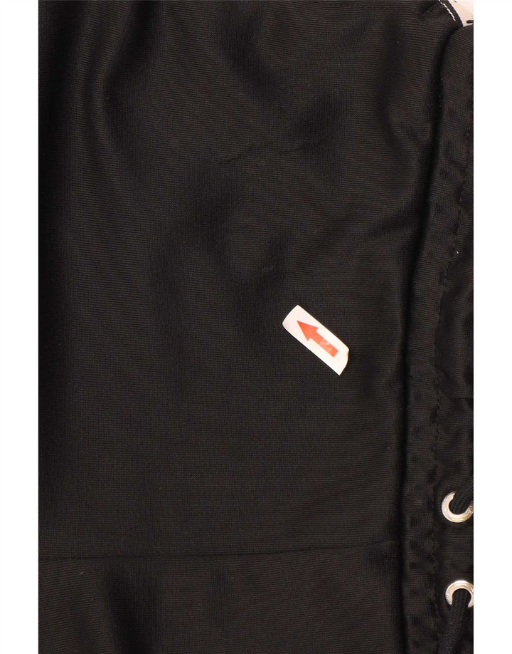 Nike Womens Graphic Sport Shorts UK 14 Medium Black Colourblock Polyester