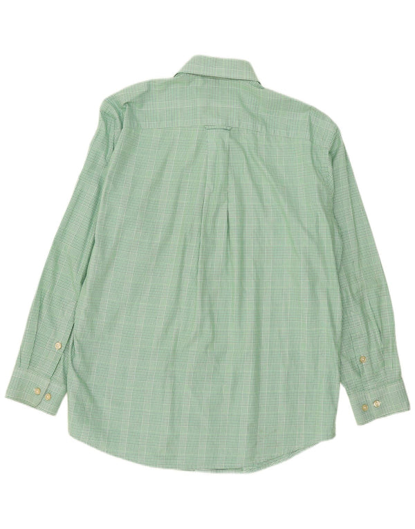 Orvis Camisa De Franela De Algodón A Cuadros Verdes Grandes Hombre