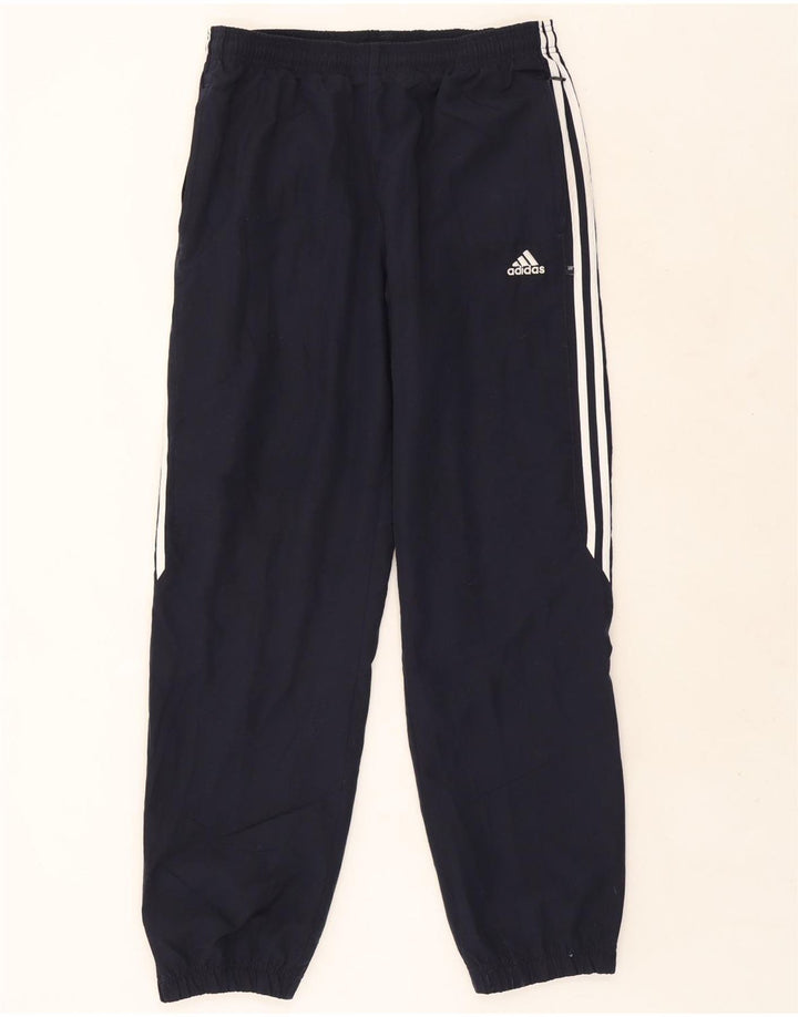 Pantaloni da tuta da uomo Adidas Joggers medi in poliestere blu navy