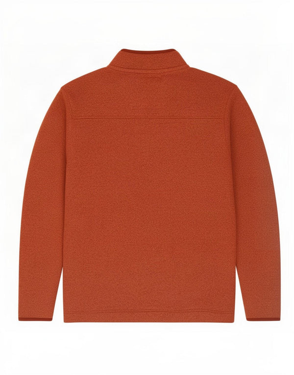 Męski sweter męski Weird Fish z zamkiem błyskawicznym XL, brązowy, nakrapiany poliester