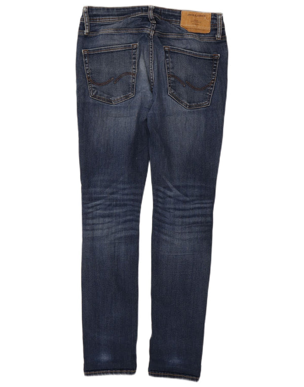 Jack & Jones Damen Liam Distressed Skinny Jeans W30 L30 Blaue Baumwolle