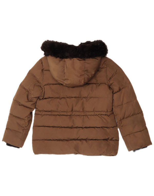 Zara Girls kapucnis bélelt dzseki 11-12 éves bézs színű