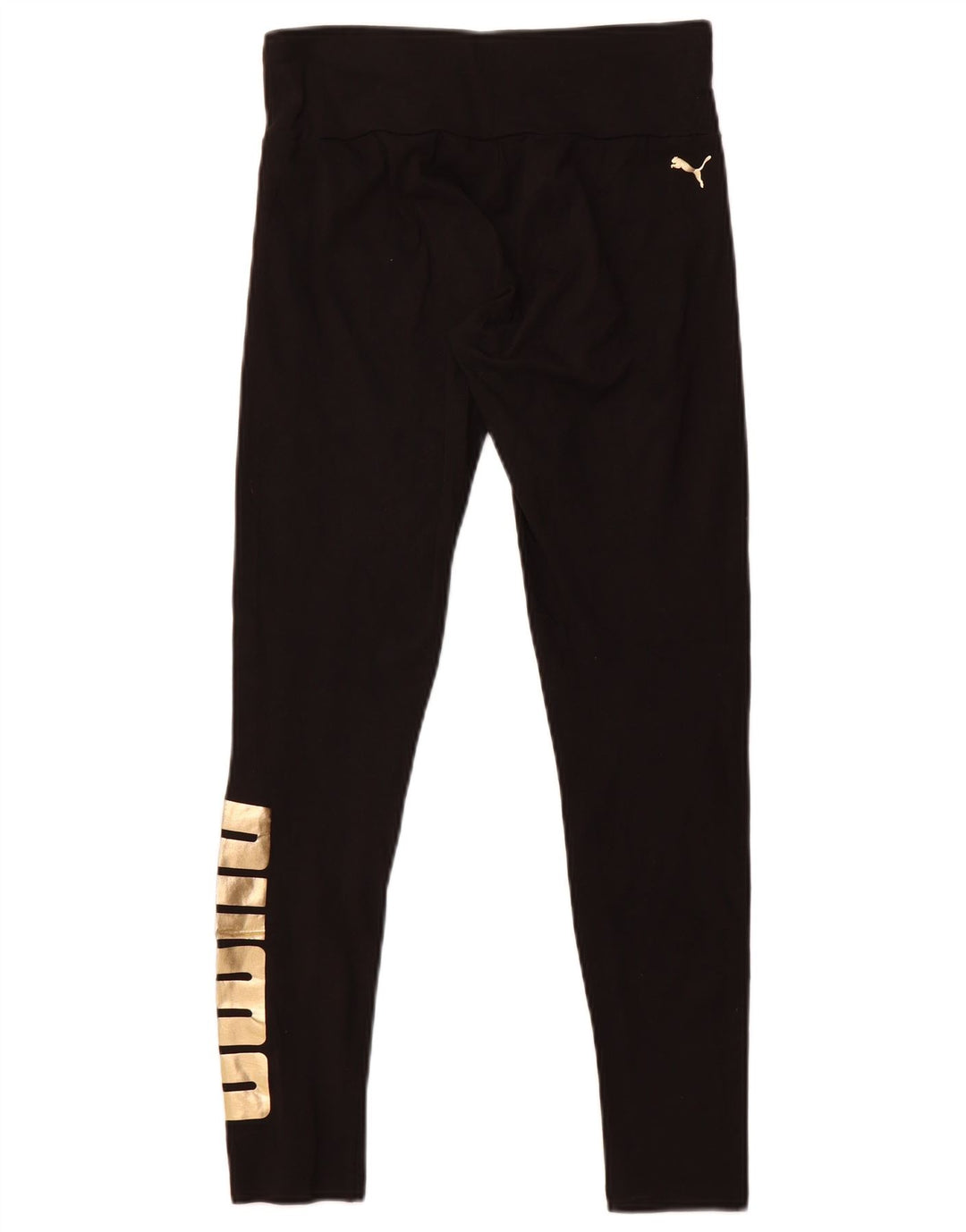 Puma Womens Graphic Leggings UK 12 Medium Black