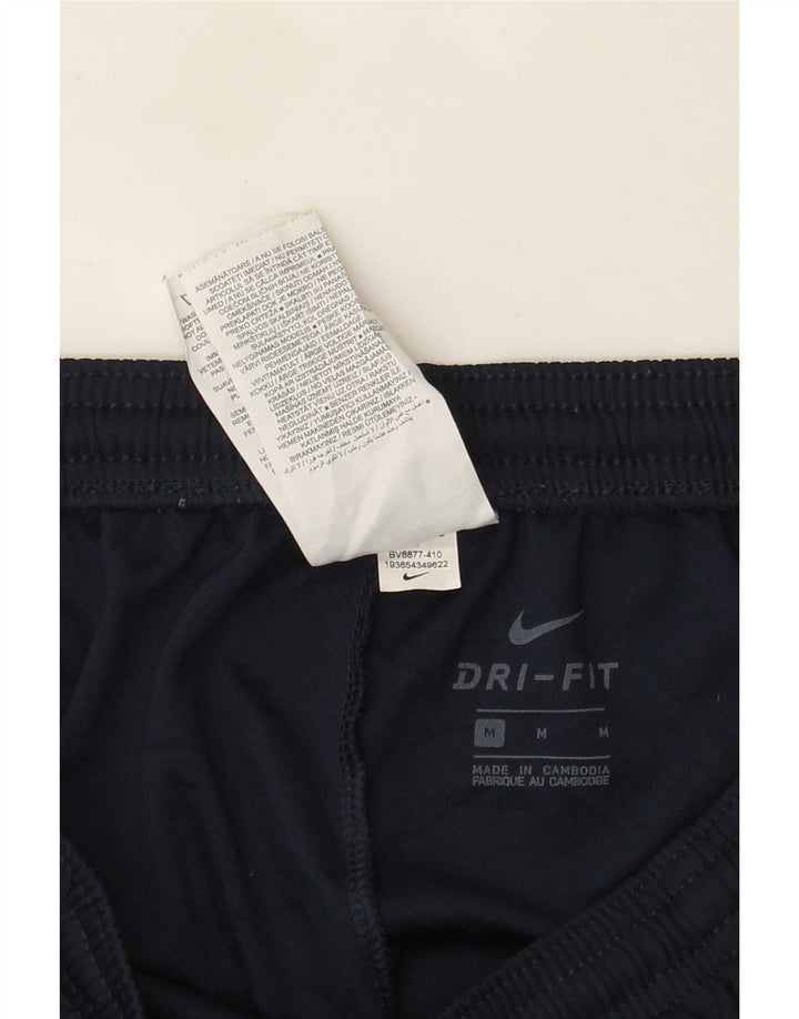 Nike Mens Dri Fit Tracksuit Trousers Medium Navy Blue Polyester