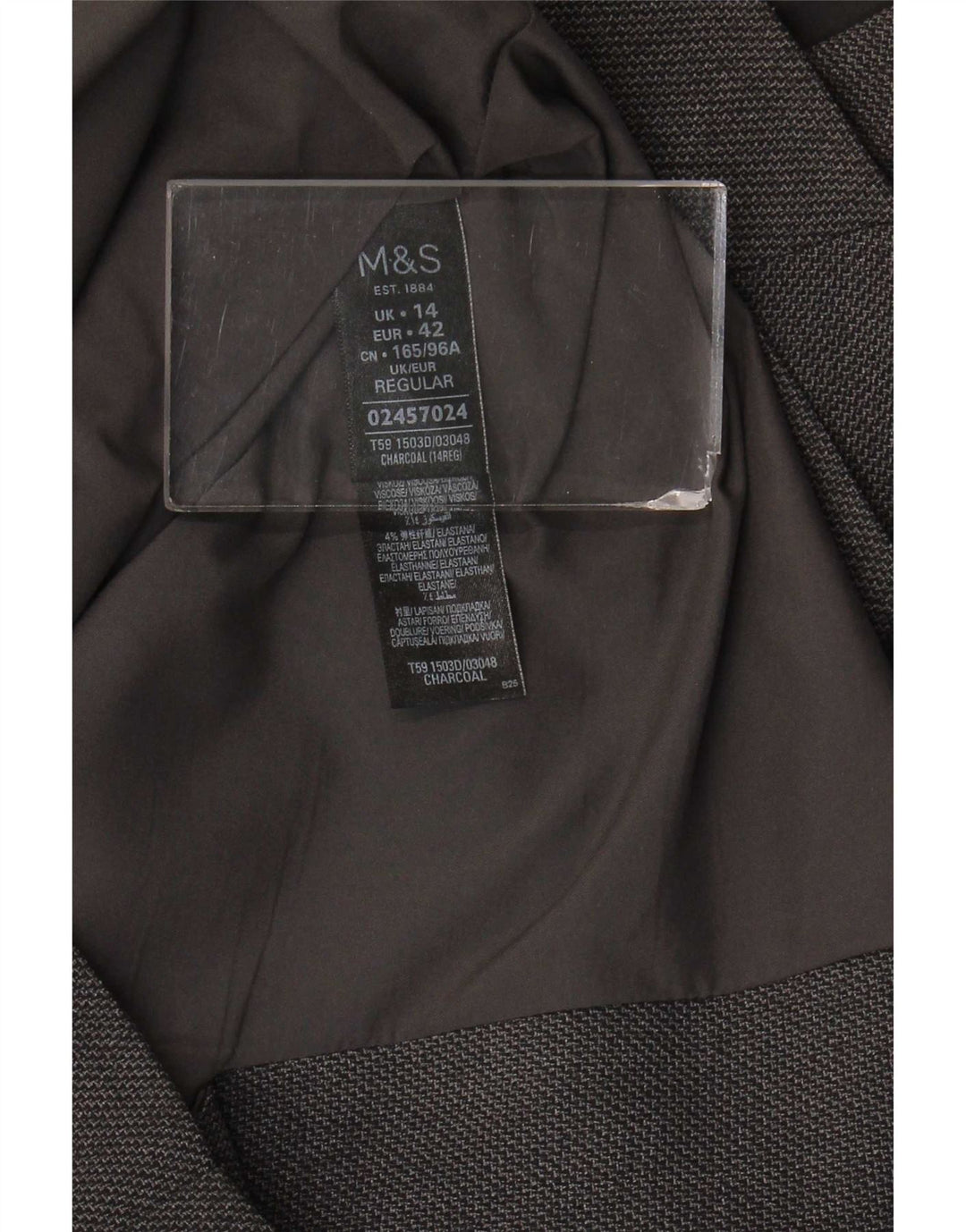 Γυναικείο φόρεμα με θήκη Marks & Spencer UK 14 Large Grey Polyester