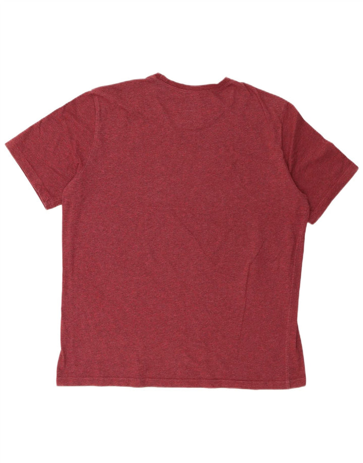Decathlon Mens Graphic T-Shirt Top Large Burgundy