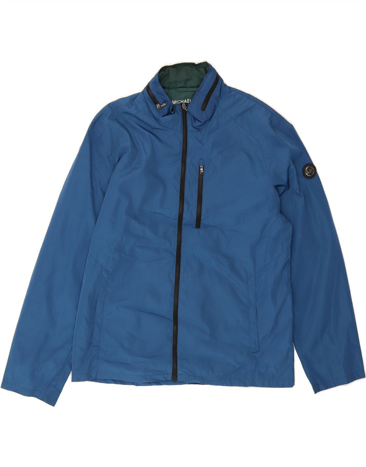 MICHAEL KORS Mens Bomber Jacket UK 42 XL Blue Polyester Vintage Michael Kors and Second-Hand Michael Kors from Messina Hembry 