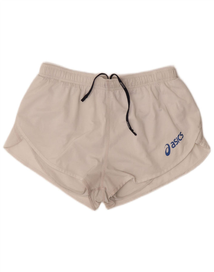 Asics Womens Sport Shorts UK 18 XL  Off White Polyester