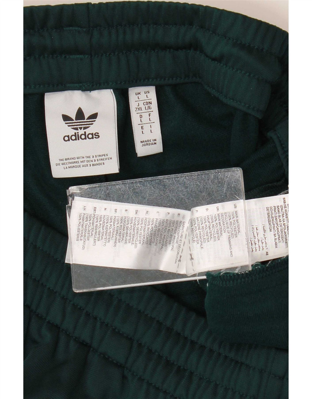 Adidas Pantalon de survêtement pour homme Large Vert Polyester