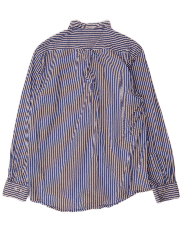 Camicia da uomo Gant taglia 41/42 16 1/2 grande cotone gessato blu
