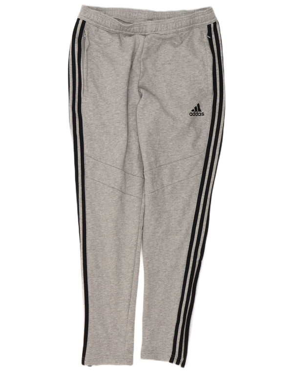 Pantaloni da tuta da uomo Adidas in cotone grigio medio