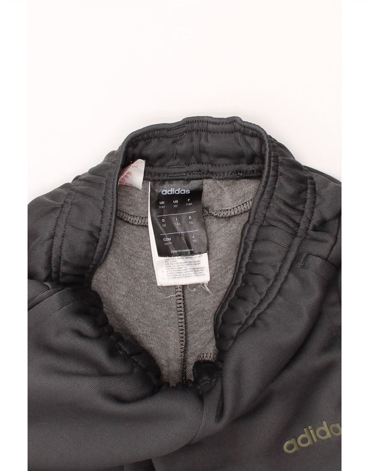 ADIDAS Boys Tracksuit Trousers Joggers 7-8 Years Grey Polyester Vintage Adidas and Second-Hand Adidas from Messina Hembry 