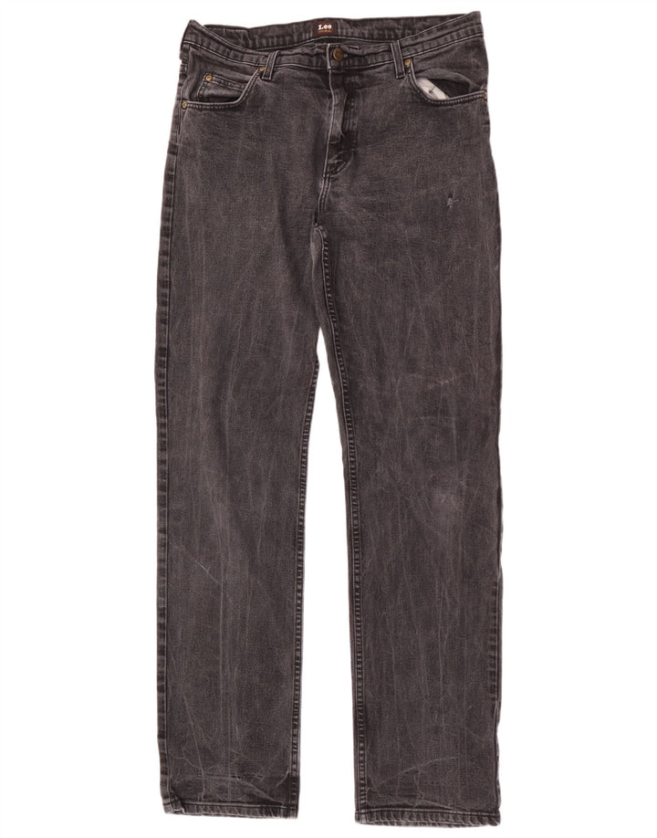 Lee Mens Brooklyn Straight Jeans W36 L36 Black Cotton
