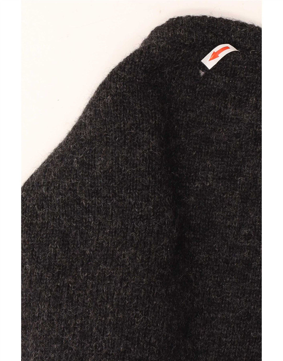 Rodrigo Mens V-Neck Jumper Sweater Large Grey Argyle/Diamond Wool