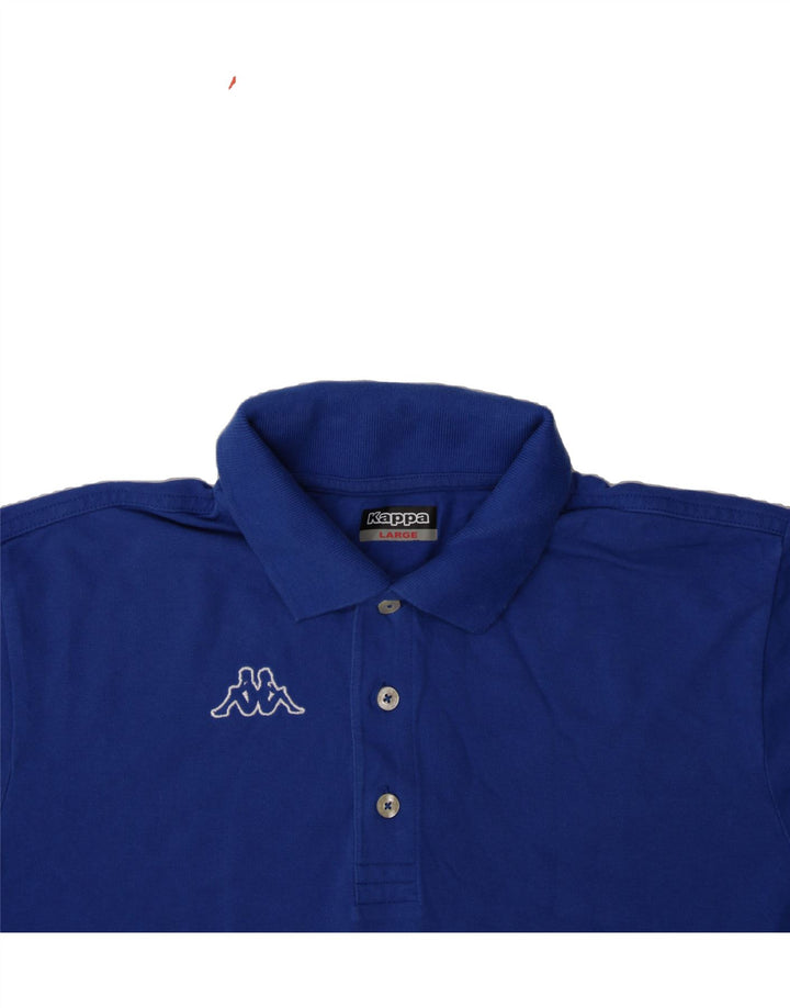 KAPPA Mens Polo Shirt Large Blue Cotton Vintage Kappa and Second-Hand Kappa from Messina Hembry 