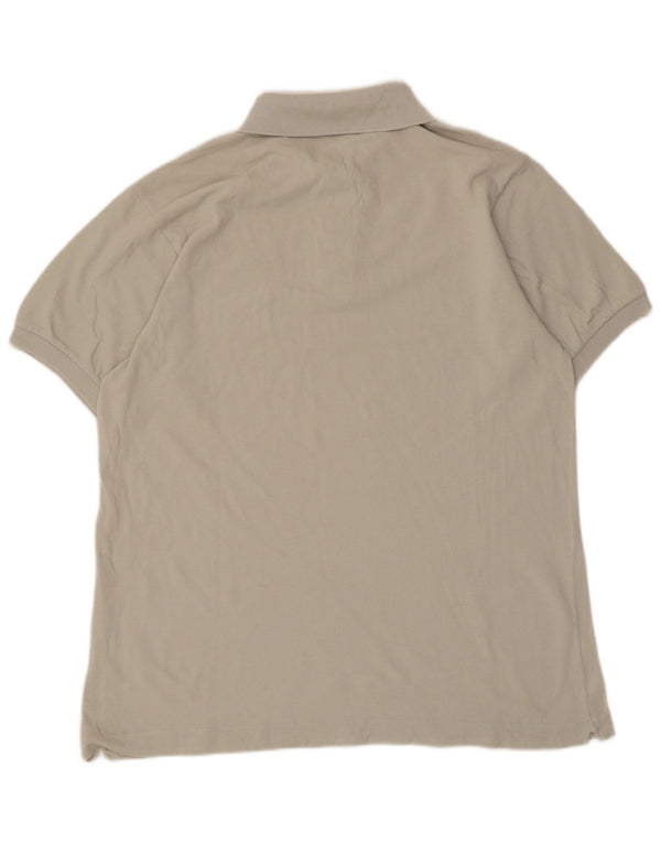 Lacoste Mens Polo Shirt Size 5 Large Grey Cotton