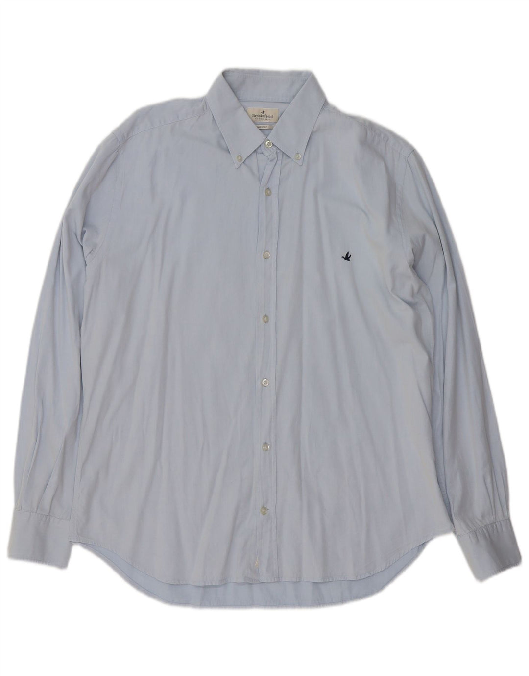 Brooksfield Mens Shirt Size 43 Large Blue