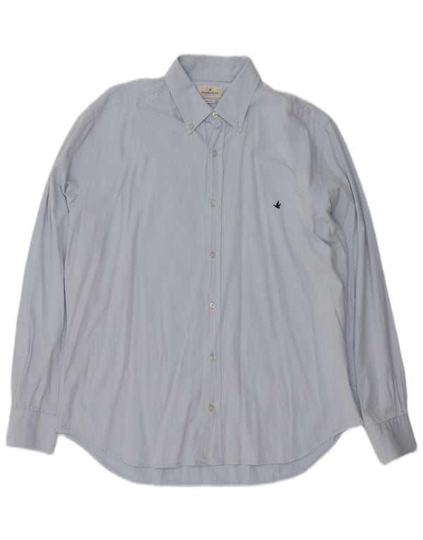 Brooksfield Mens Shirt Size 43 Large Blue