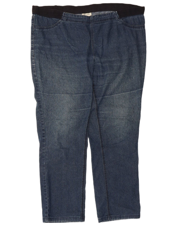 Marks & Spencer Womens Autograph Straight Jeans UK 18 XL W44 L29 Blue