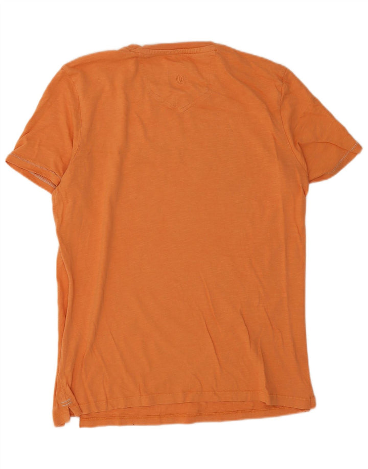 Fat Face Mens Graphic T-Shirt Top Medium Orange