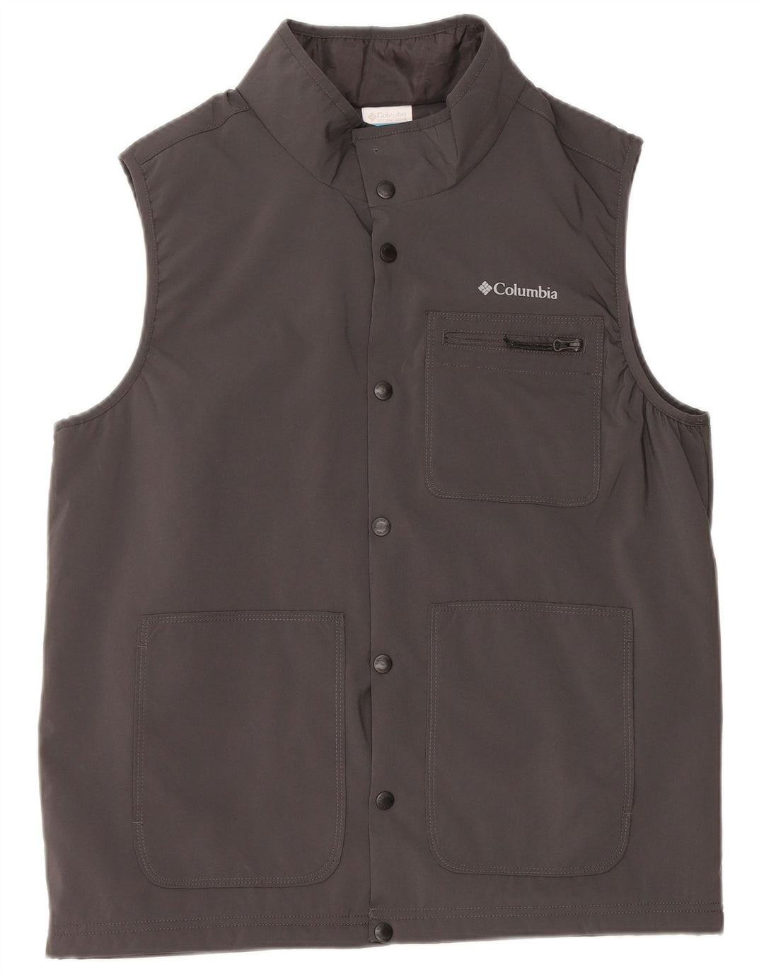 Columbia Mens Utility Gilet UK 38 Medium Grey Polyester