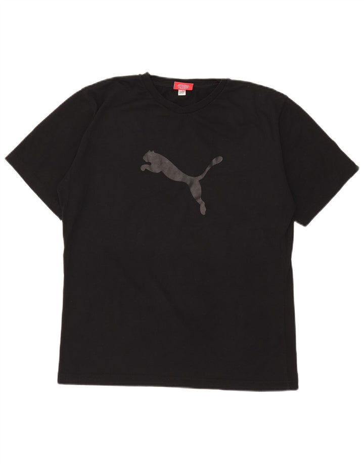 T-shirt grafica da donna Puma Top UK 12 Medium Nero Poliestere