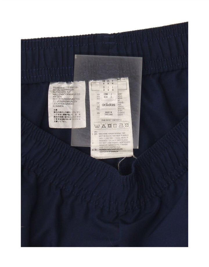 Adidas Mens Tracksuit Trousers Medium  Navy Blue Polyester