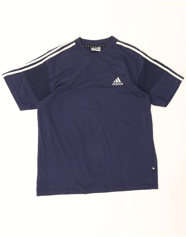 Adidas T-Shirt Homme Haut Large Bleu Marine Coton