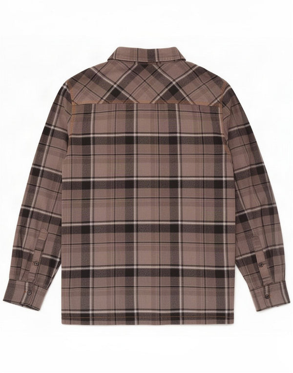 Scorpion Bay Herren-Flanellhemd XL, grau karierte Baumwolle