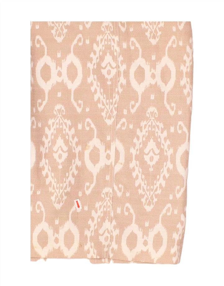 ANNE KLEIN Womens Sleeveless Basic Dress UK 12 Medium Beige Ikat Vintage Anne Klein and Second-Hand Anne Klein from Messina Hembry 