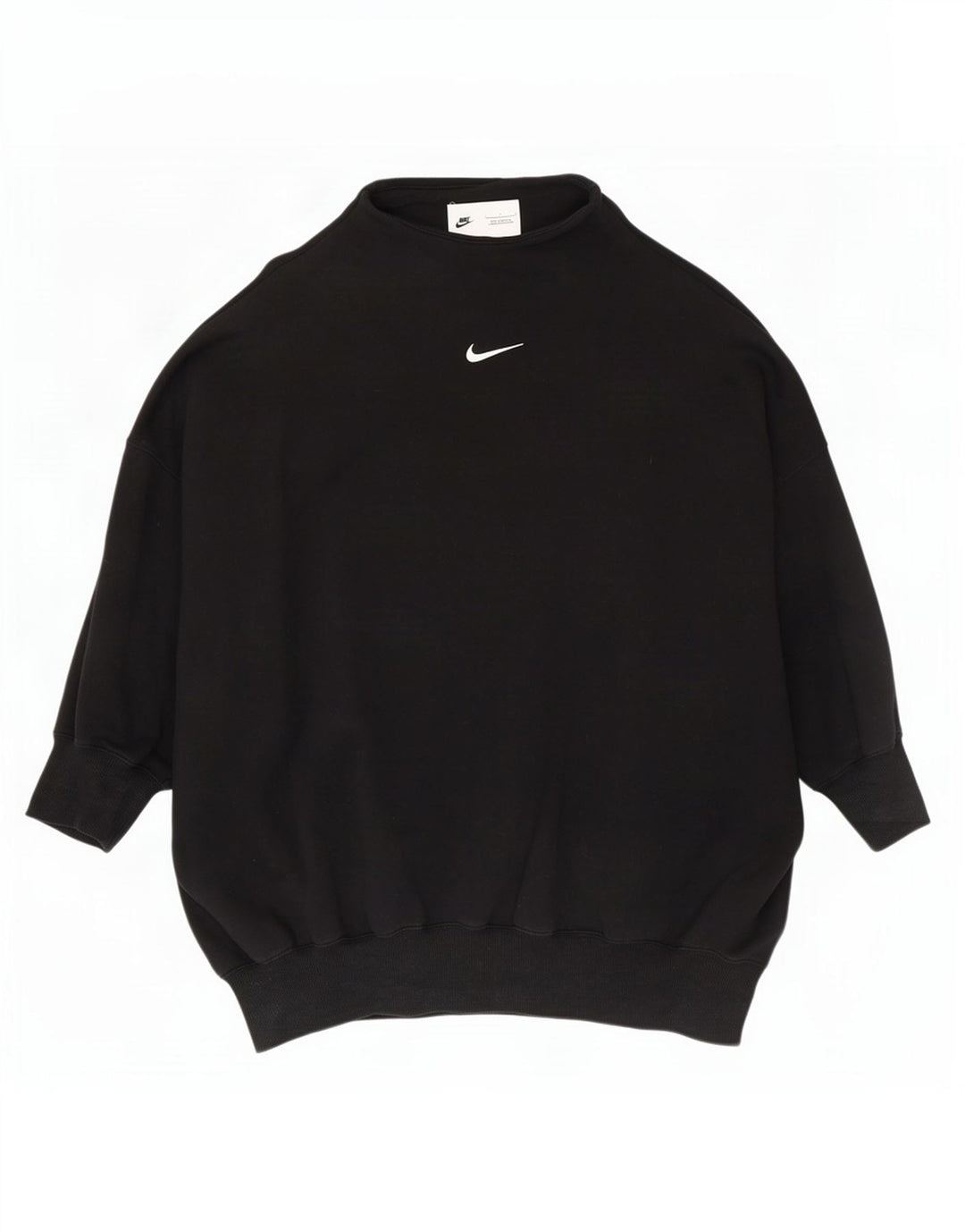 Nike Sweat-shirt surdimensionné pour femme UK 16 Grand coton noir