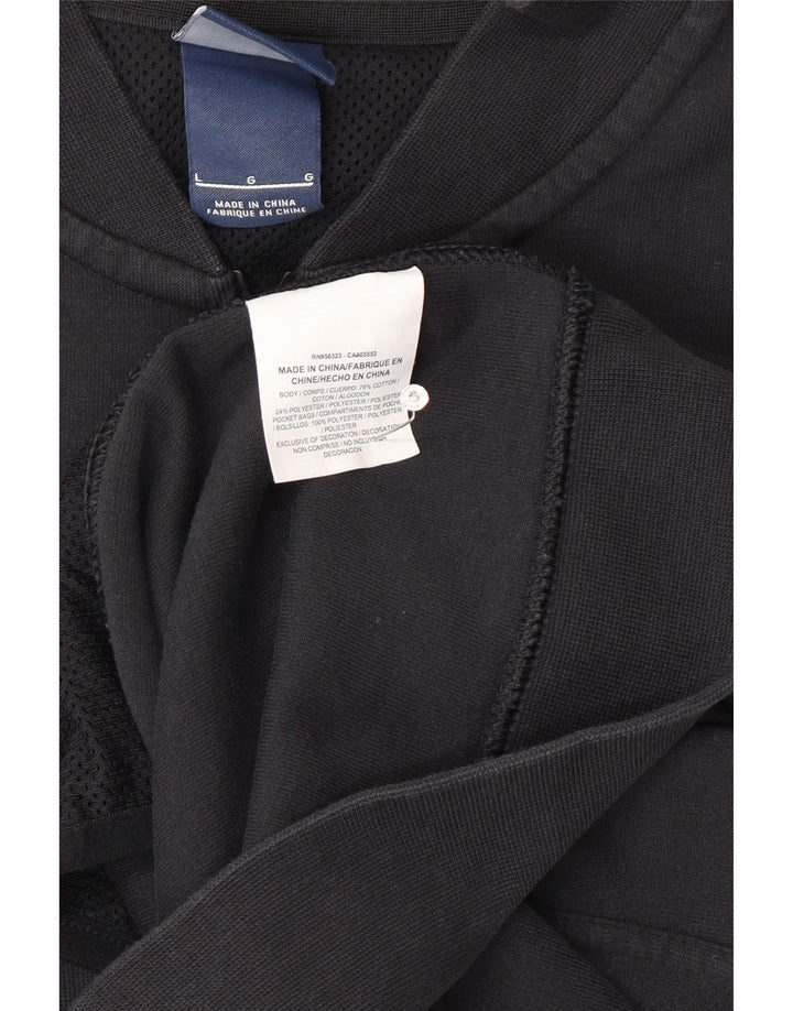 Nike Mens Tracksuit Top Jacket Large Black Cotton