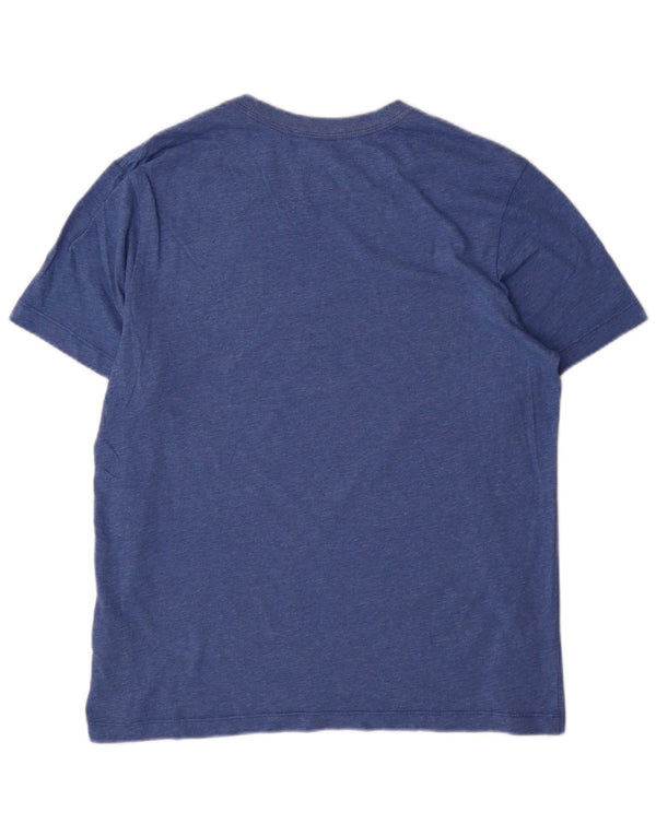 Nike Homme Dri Fit T-Shirt Haut Bleu Moyen Moucheté Coton