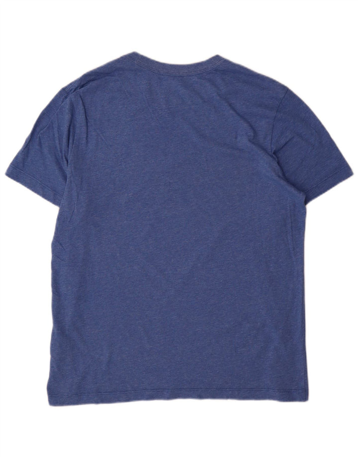 Nike Mens Dri Fit T-Shirt Top Medium Blue Flecked Cotton