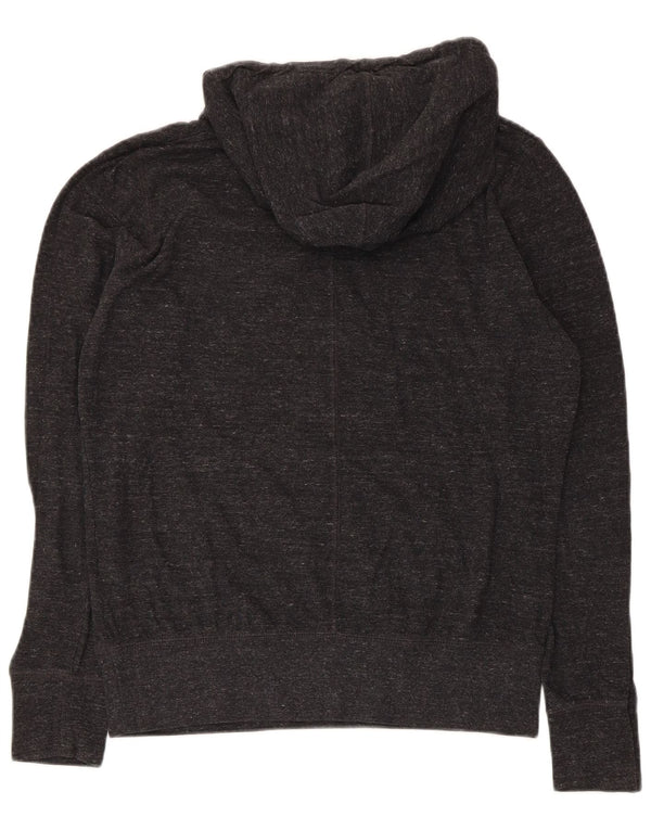 Felpa con cappuccio grafica Nike da donna UK 16 grande poliestere chiazzato grigio