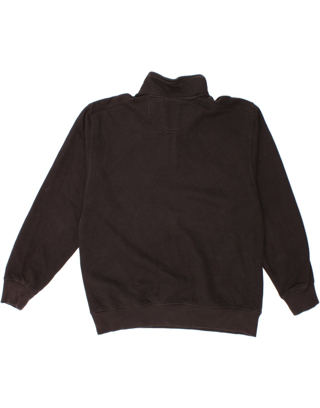 IZOD Mens Zip Neck Sweatshirt Jumper Large Black Cotton Vintage Izod and Second-Hand Izod from Messina Hembry 