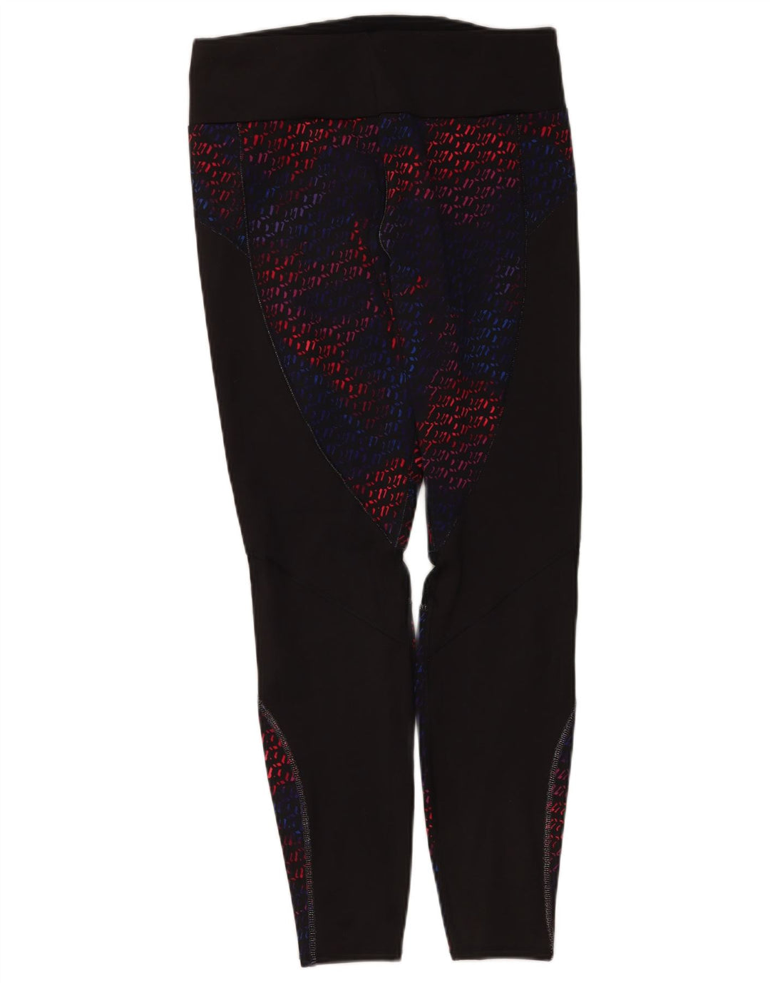 Marks & Spencer Womens Leggings UK 14 Large Black Geometric Polyester