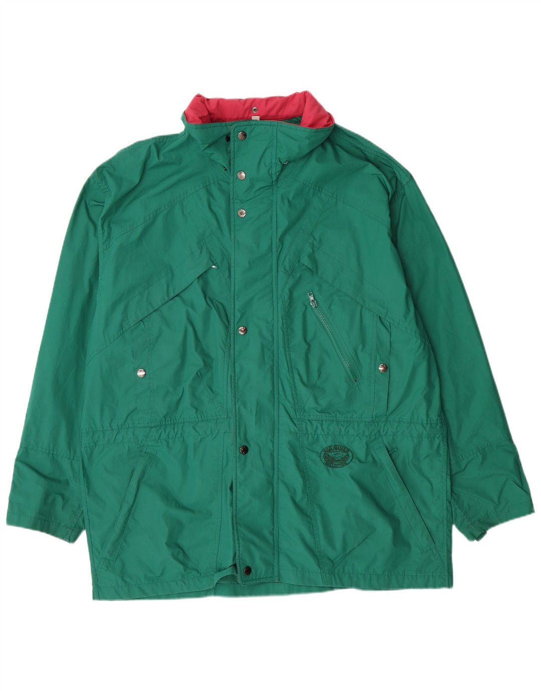 Vintage Herre Windbreaker Jacket UK 42 XL Grøn Polyester