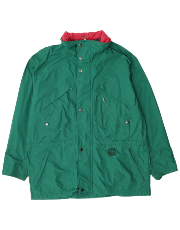 Vintage Herre Windbreaker Jacket UK 42 XL Grøn Polyester