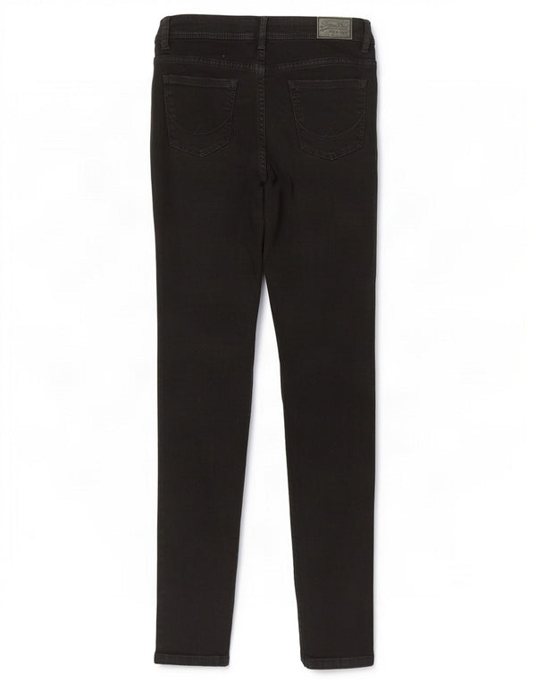 Superdry Alexia Jegging Jeans til kvinder W28 L32 sort bomuld